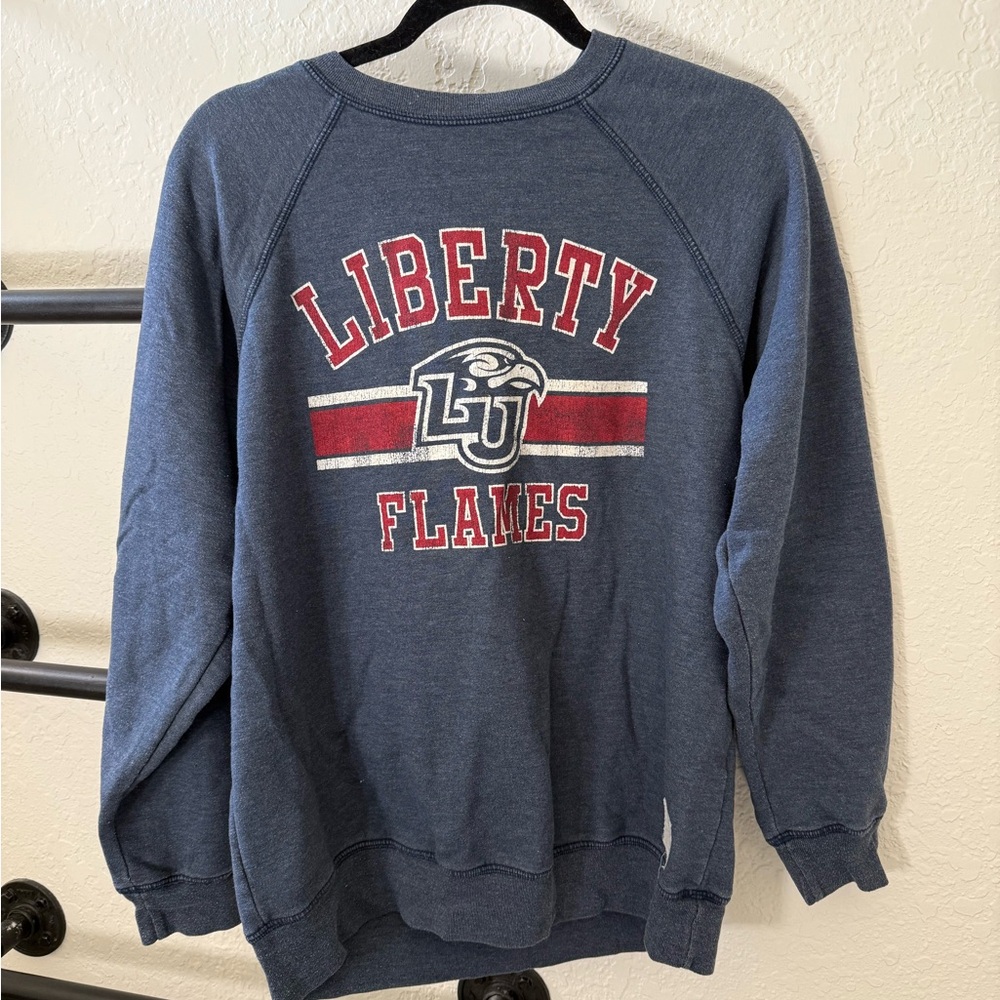 Heather Navy Champion Liberty Sweatshirt Size M